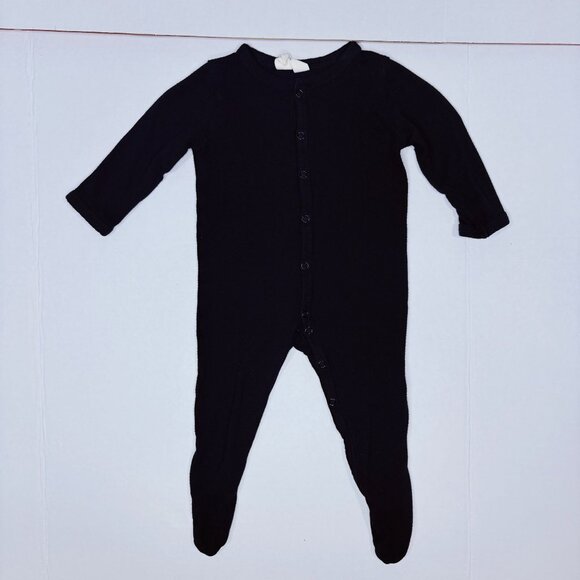 Kyte Baby Midnight Solid Black Bamboo Snap Footed Sleeper Outfit 3-6m / 6m - Picture 8 of 8